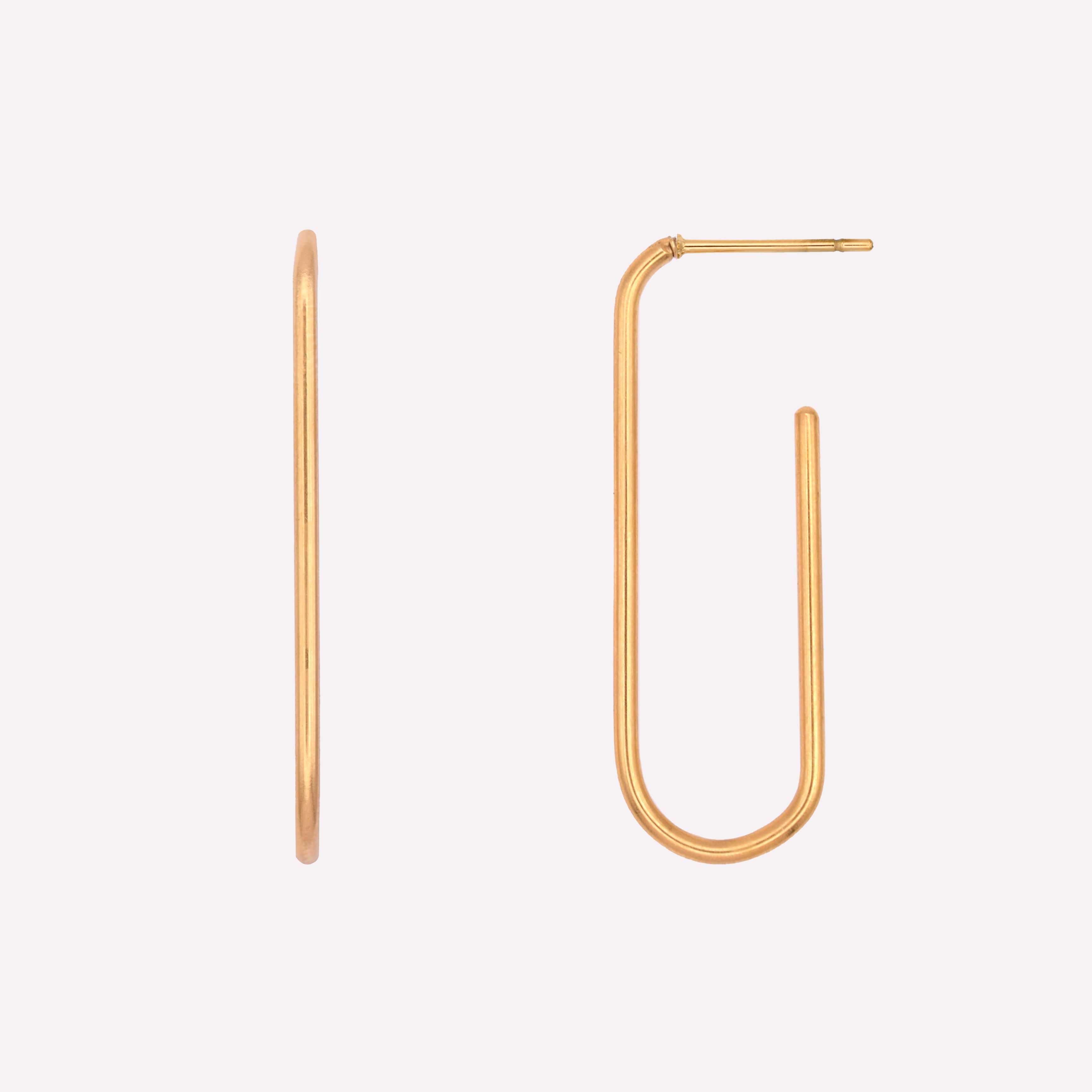Oval Hoop Earring main image 1