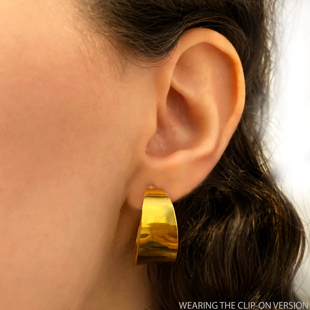 bold sculpted hoops