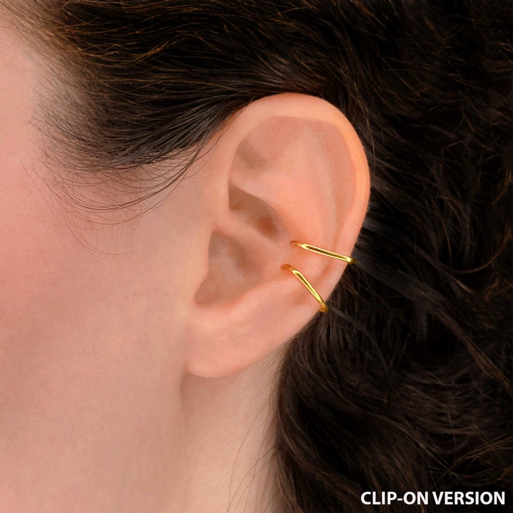 WIRE EAR CUFF CLIP-ON EARRINGS SET